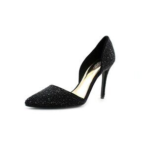 Coach Black Glitter Hollis Dorsay Heels 9.5